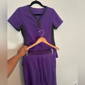 PURPLE SCRUB SET